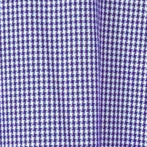 Robert Graham Purple Houndstooth Print Button Front Shirt Sz M‎ - Picture 8 of 10